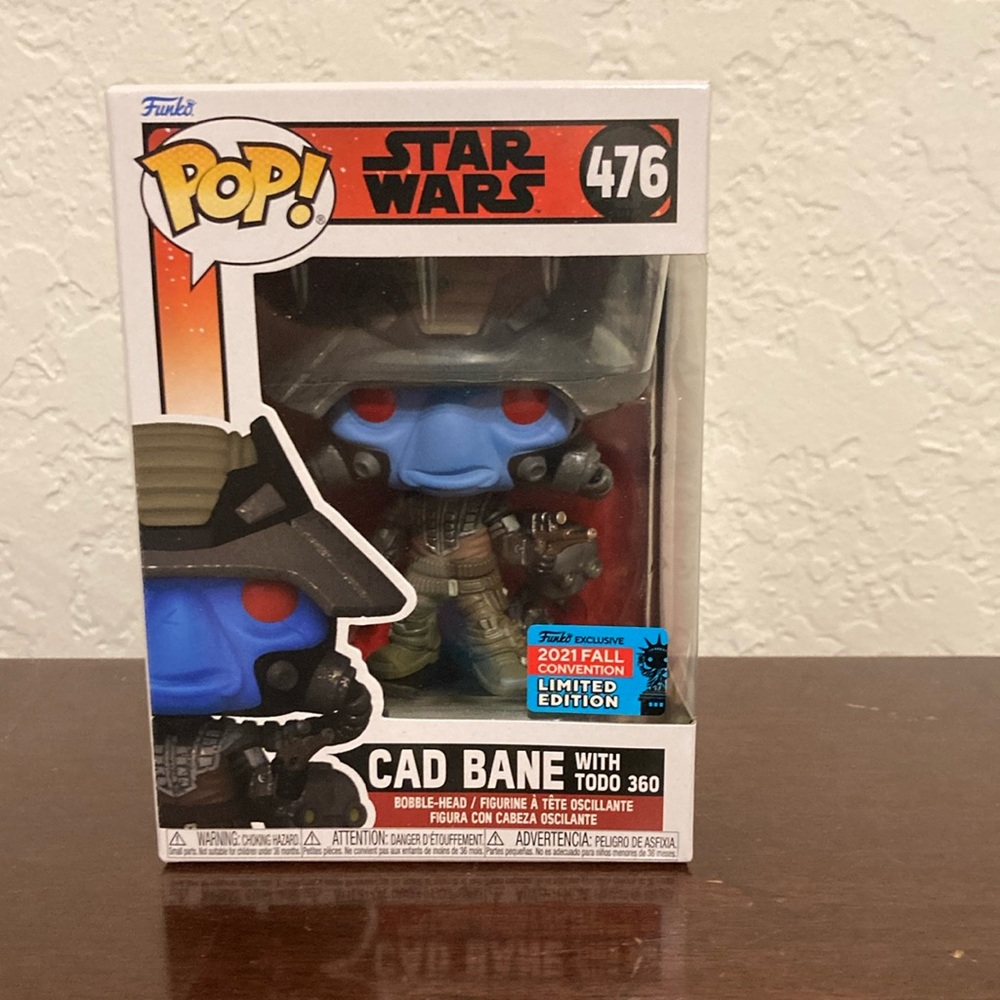 Funko Pop Cade Bane With Todo 360 #476 NYCC Exclusive Star Ward 2021